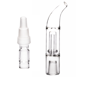 3 in 1 10mm 14mm 18mm Wasserpfeife Bong Glasadapter mit dicken 14mm Female Hubble Bubbler Glas für Arizer solo 3 Solo 2 Air Max AIr 2
