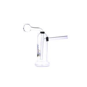 5-Zoll-Mini-Glas-Bubbler-Ölbrenner-Wasserpfeife mit Sockel