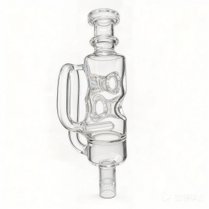 Swiss Perc Recycler Glas-Bubbler-Wasserpfeife für Arizer Solo 2, Solo 3, Air 2, Air SE